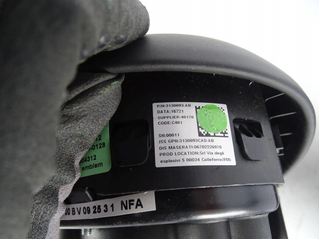 фото №7, Подушка air bag водителя + воздуховод maserati grecale granturismo