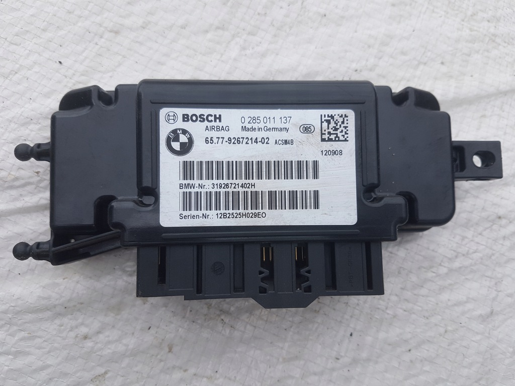 фото №1, Bmw f20 f21 f30 модуль датчик подушка безпеки 9267214