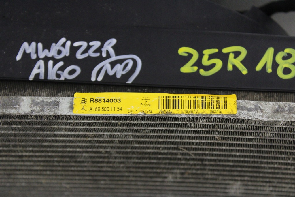 фото №12, Комплект радіатор вентилятор mercedes w169 2012r 1.5 b