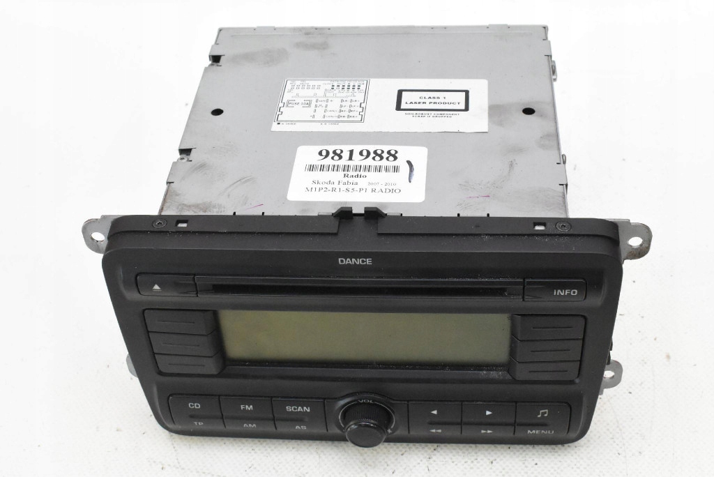 фото №2, Радио радиопроигрыватель cd rds 5j0035161 skoda fabia 2 ii 07-10