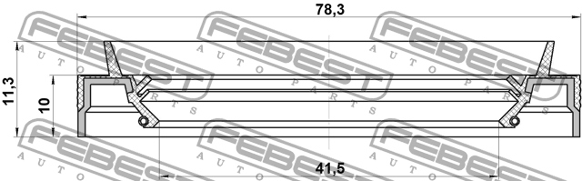 фото №15, Сальник привода nissan pathfinder r51 2004.08-2012.09 us | 95jes-43781011c