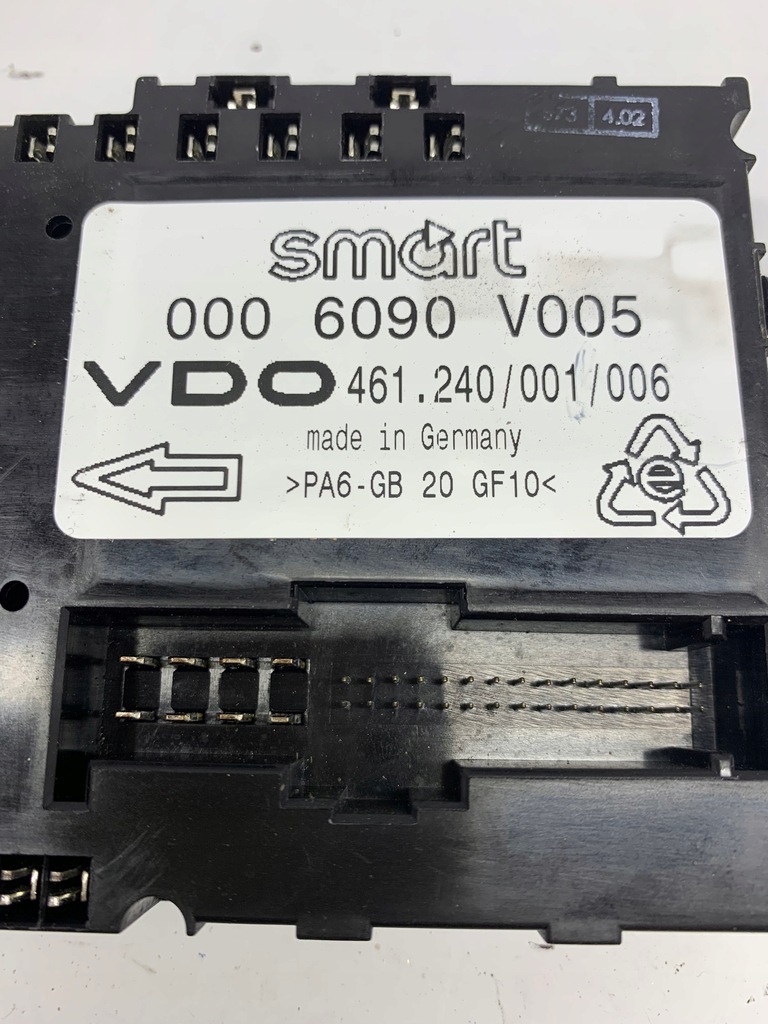 фото №3, Коробка предохранителей модуль smart 0006090v005