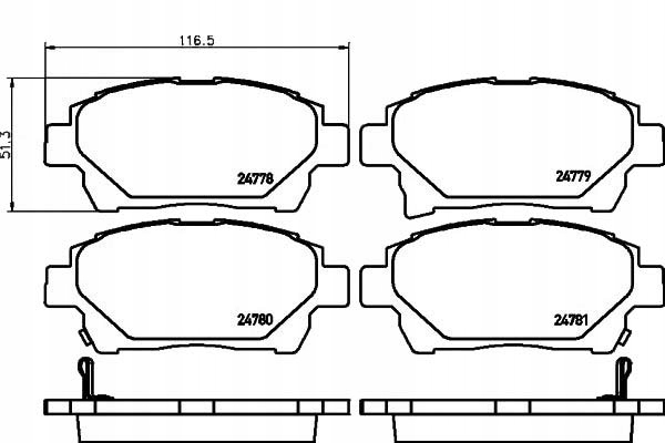 фото №1, Textar тормозные колодки тормозные toyota перед iq 1,0-1,4 d-
