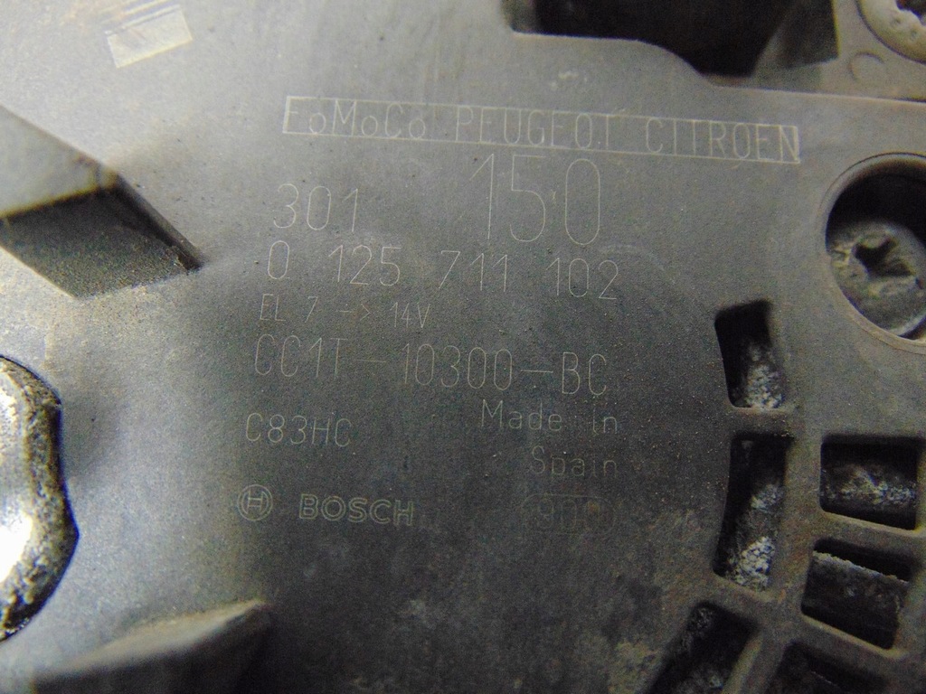 фото №8, Генератор ford transit custom 2.2 tdci cc1t-10300-bc