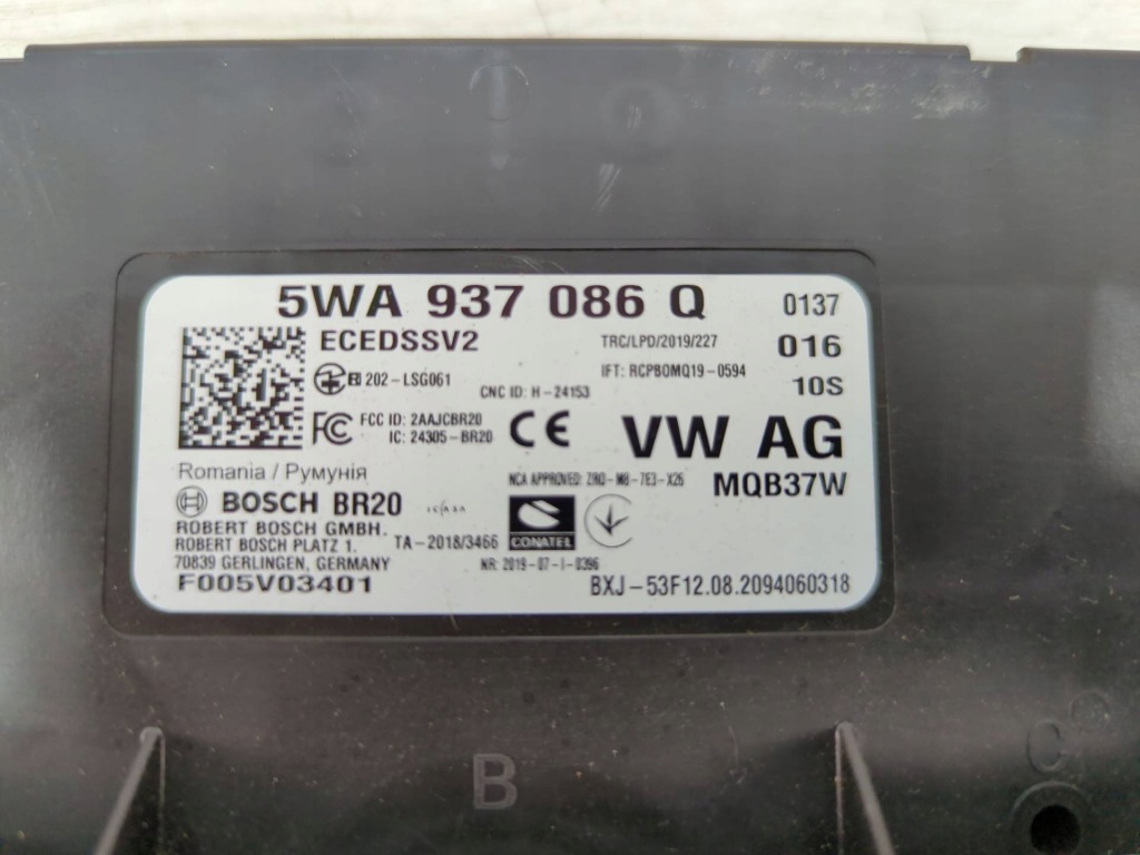 фото №5, Модуль комфорта volkswagen golf 5wa937086q