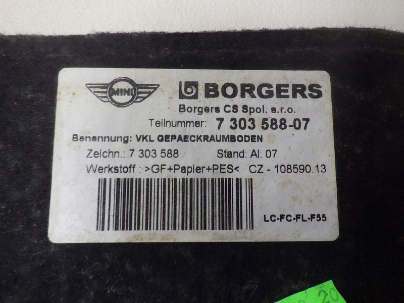 фото №5, Килимок обшивка багажника mini cooper f55 f56 f57