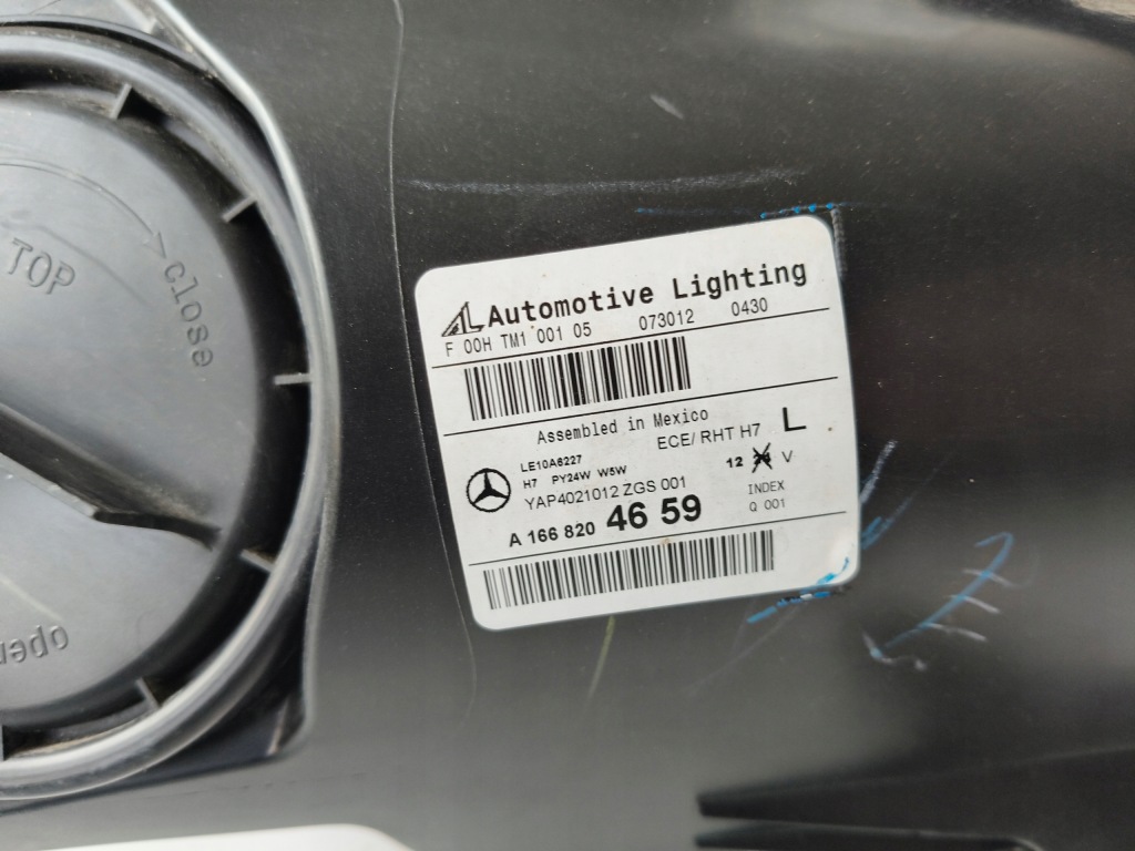 фото №10, Лампа ліва фара mercedes ml w166 11-