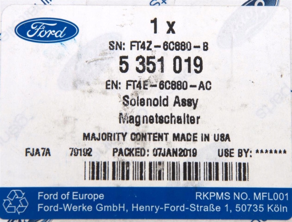 фото №4, Клапан w podstawie фільтра оливи 2,0 eb kuga escape