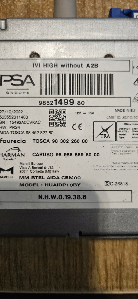 Купить Модуль радио навигации opel astra lpeugeot 308 t10 9830226080