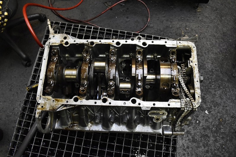 фото №9, Блок dół двигателя wał n62b36 7504599e bmw e65 3.6 v8 272 km 01-05