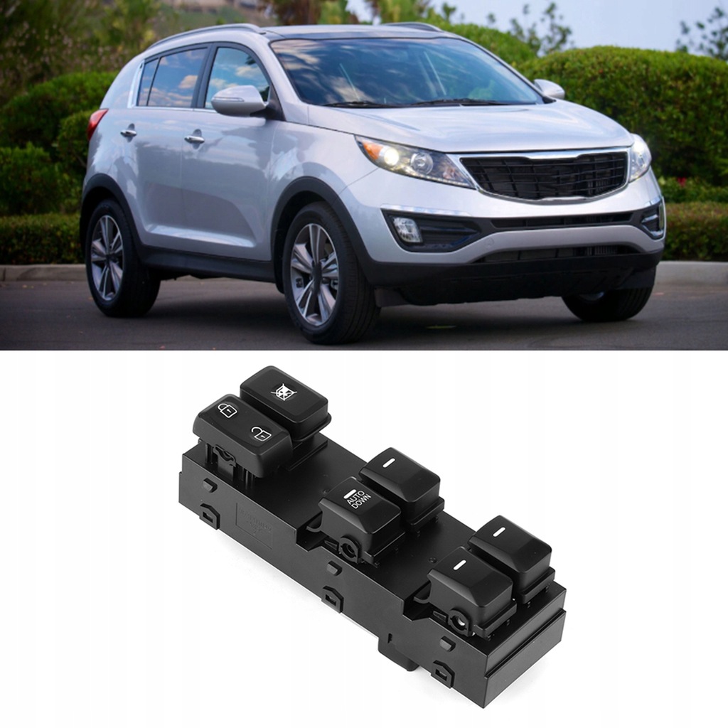 фото №6, Кнопка переключателя подъемника окон передний lewego 16pin 93570-3w000