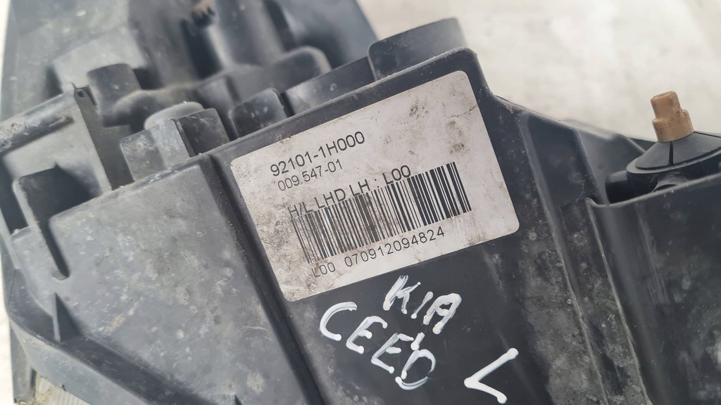 фото №8, Фара лівий kia ceed i 921011h000 europa