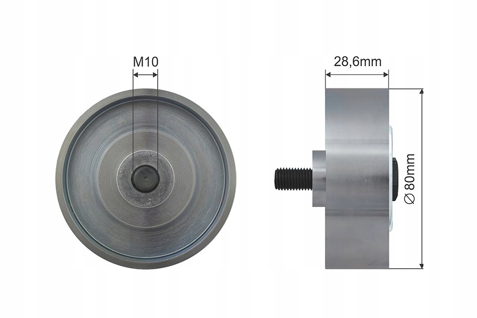 фото №1, Ролик натяжителя ремень клиновой toyota dyna, hiace