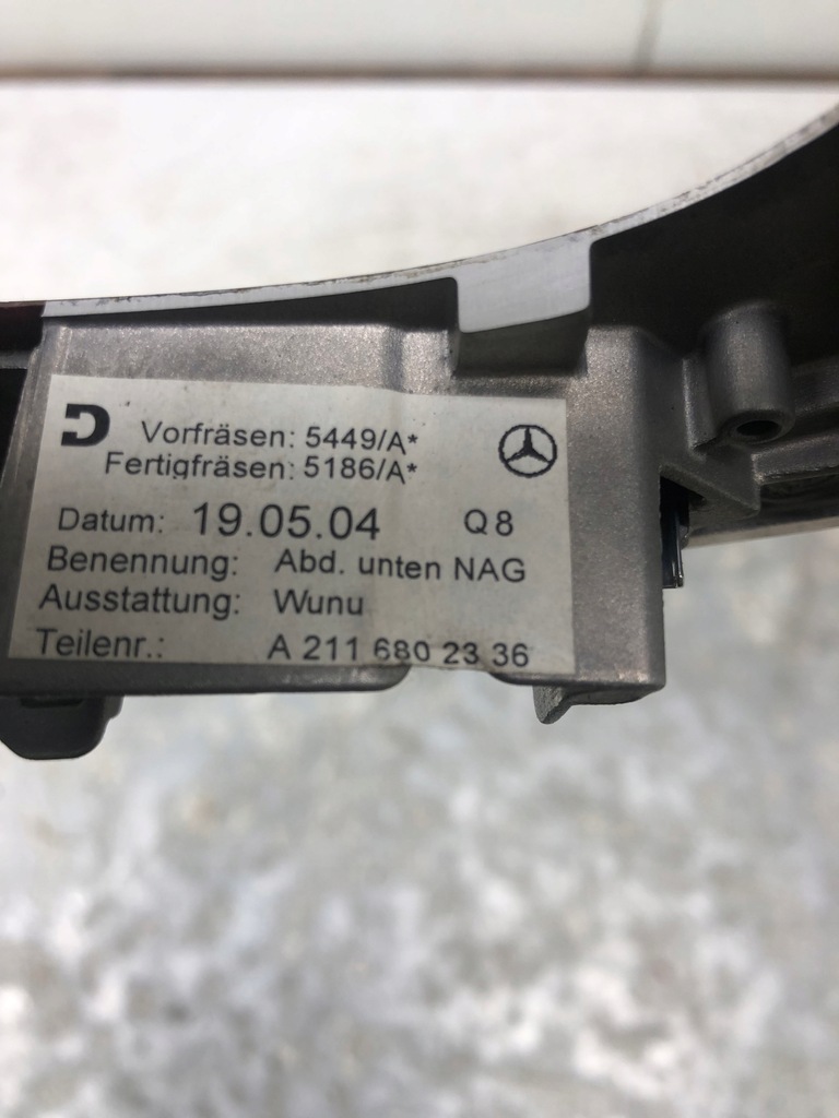 фото №6, Рамка dekor вибірник mercedes w211 a2116802336