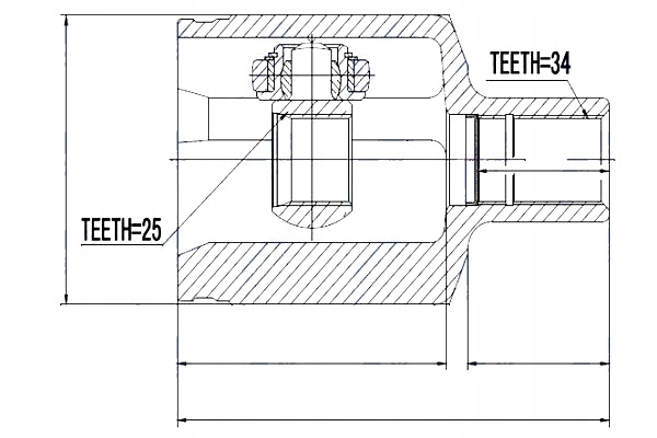 фото №4, Nty шарнір внутрішній mercedes glk 4matic 08- лівий