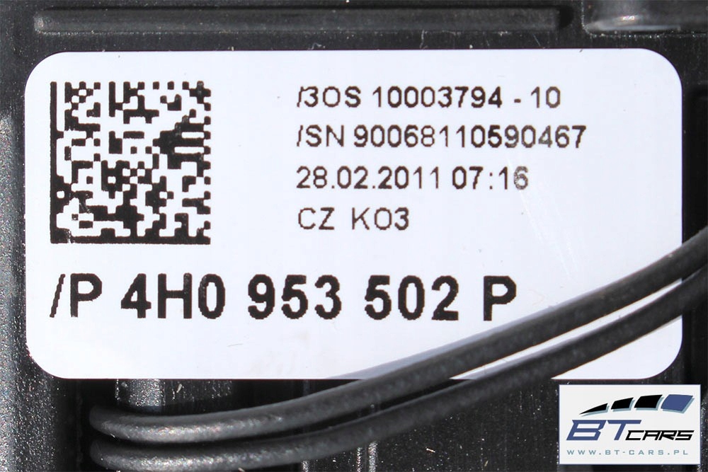 фото №9, Audi a8 перемикачі важіль перемикач перемикачі керма круїз-контроль 4h0953