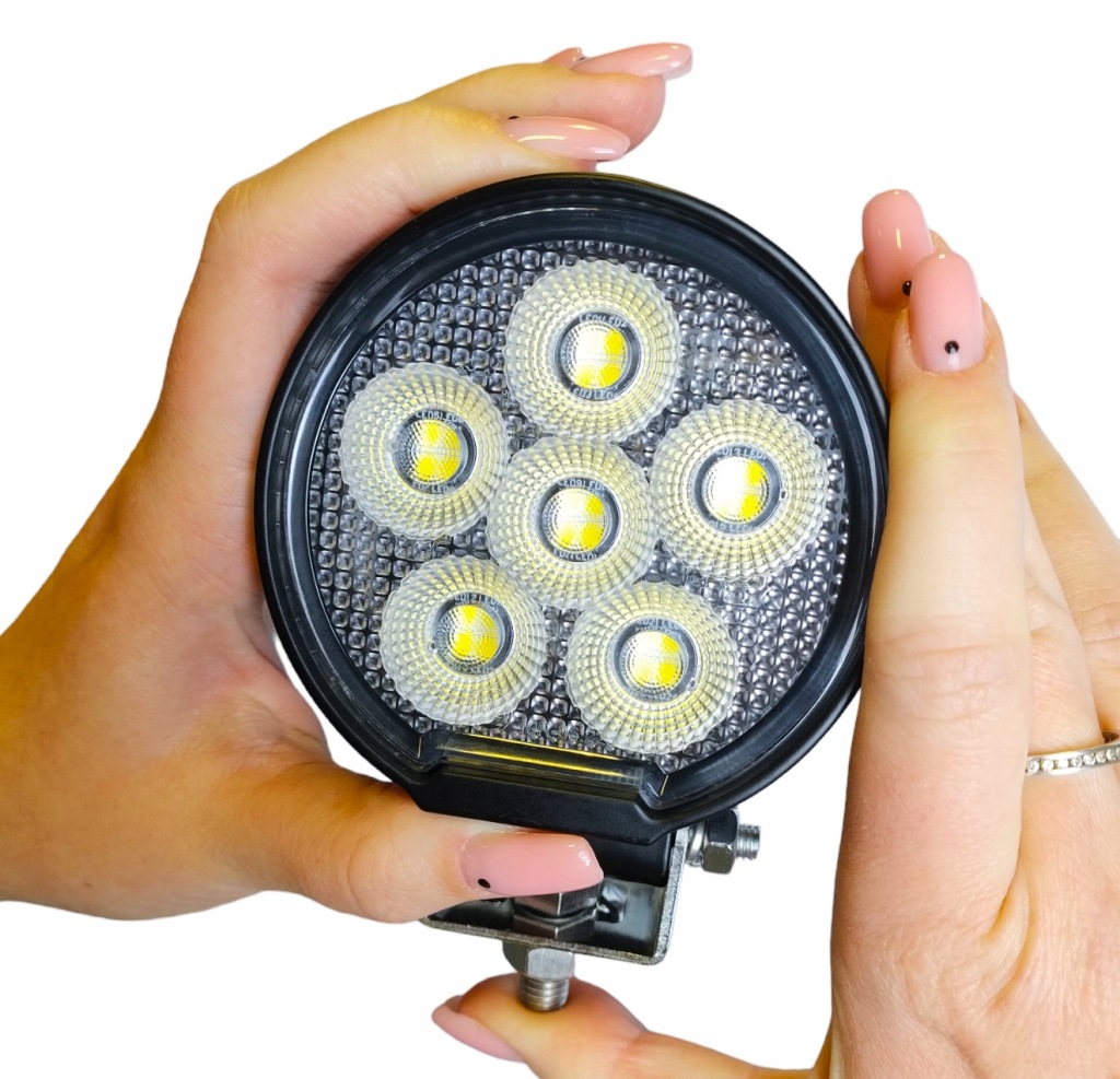 Купити Лампа робоча світлодіодна 24 led 24w 12-24v діоди osram кругла mini протитуманна фара