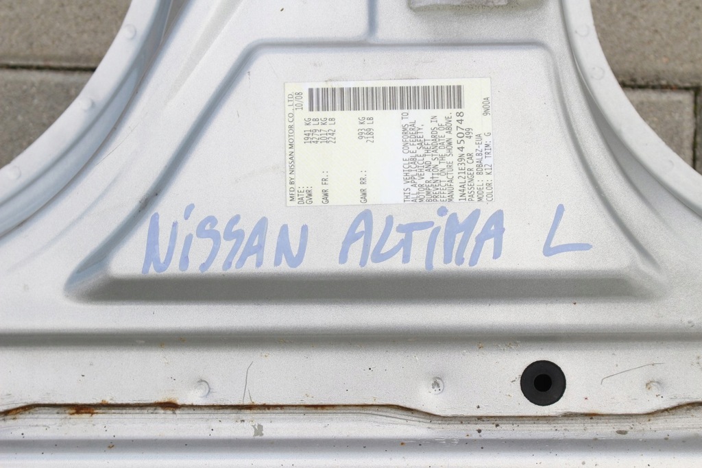 фото №5, Левый порог nissan altima l32