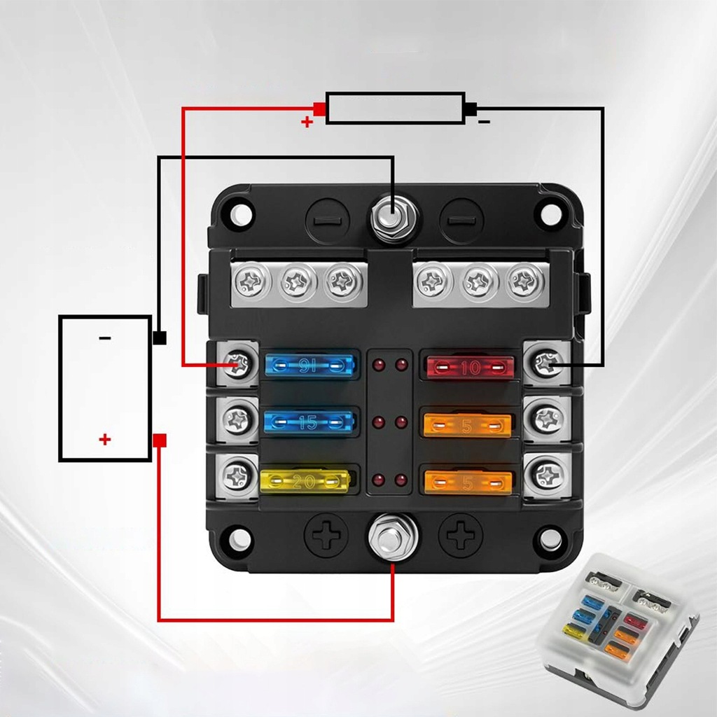 фото №9, Корпус do электропроводка предохранителей половина коробка разъём 6 предохранитель