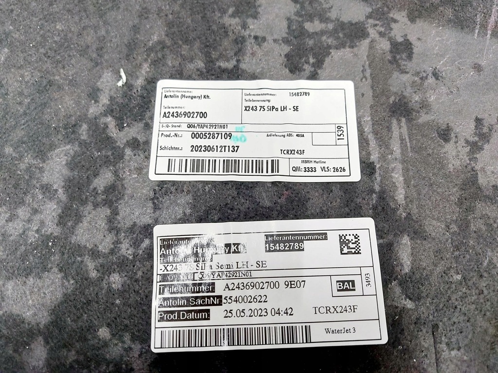 фото №7, Mercedes eqb n243 x243 23r. обшивка багажника левый задняя a2436902700