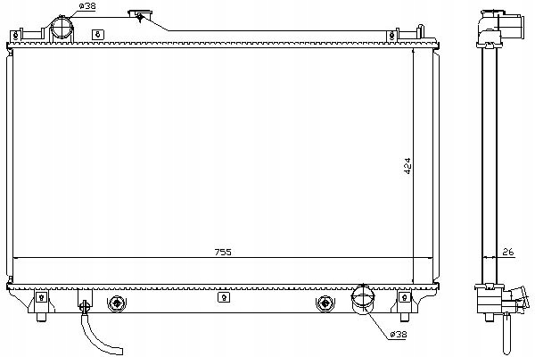 фото №1, Nissens радіатор wody lexus ls 430 ucf30
