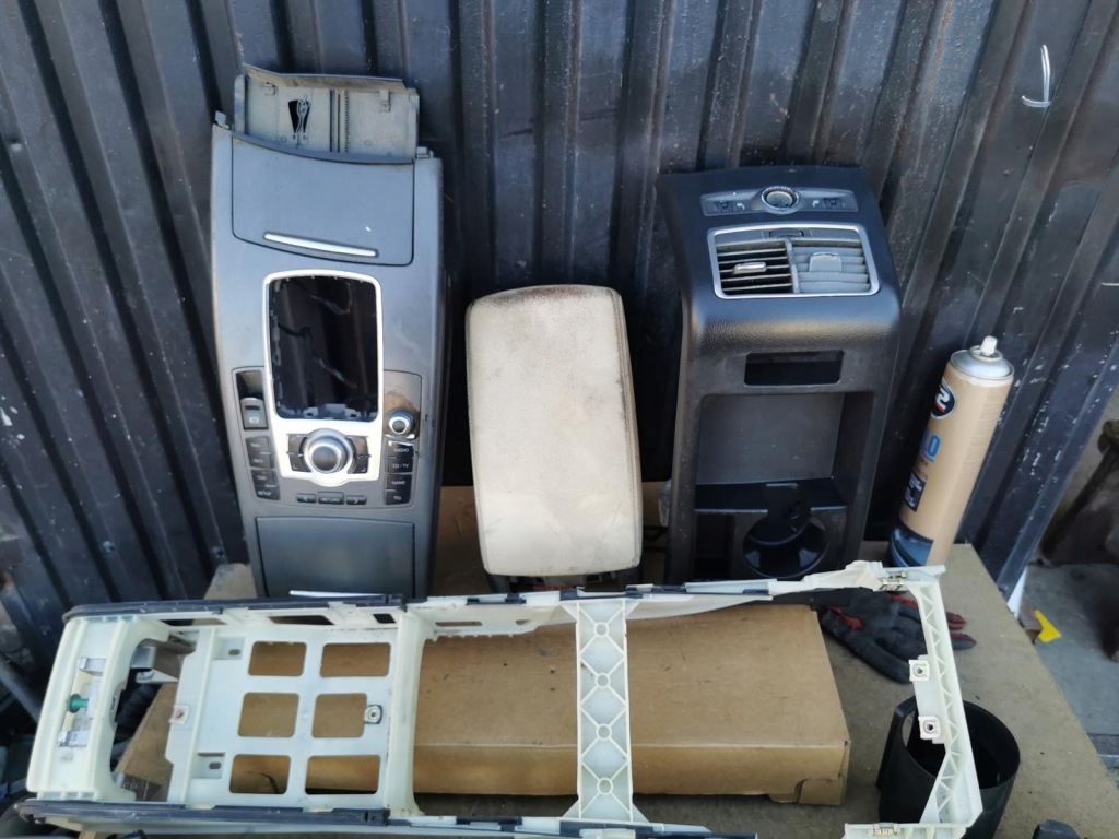 Туннель средний защита панель управление бардачок подлокотник audi a6 c6 с Разборки