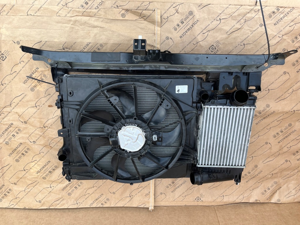 фото №8, Nissan qashqai iii j12 1.3 dig-t pas перед радиатор вентилятор комплект 21-