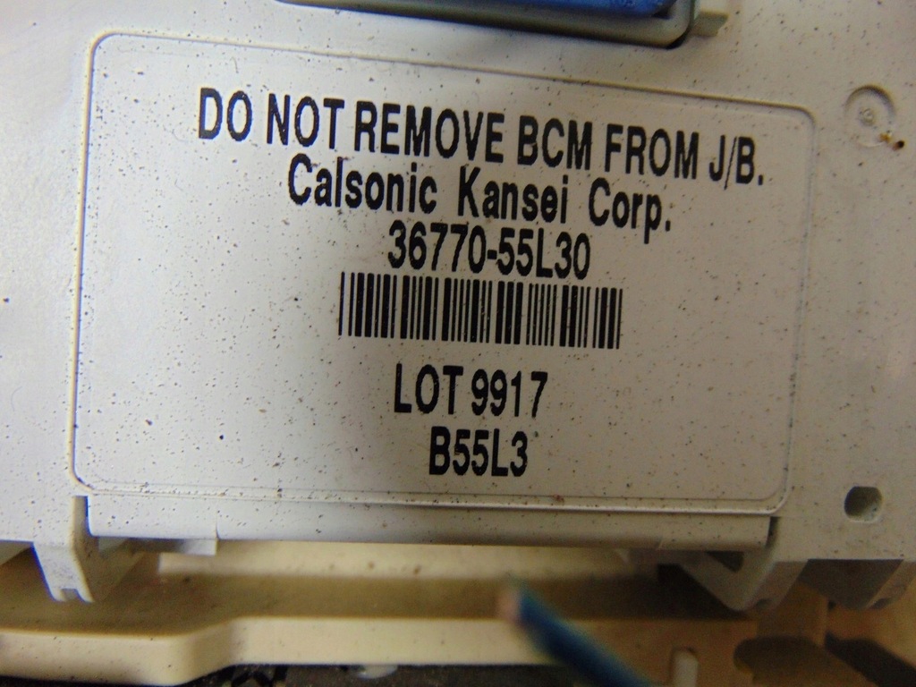 фото №6, Модуль bcm suzuki sx4 1.6 16v 36770-55l30