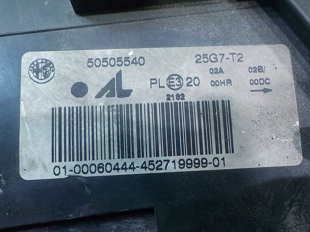 фото №6, Alfa romeo gt 2.0 jts 07r 2d лампа левая перед 50505540