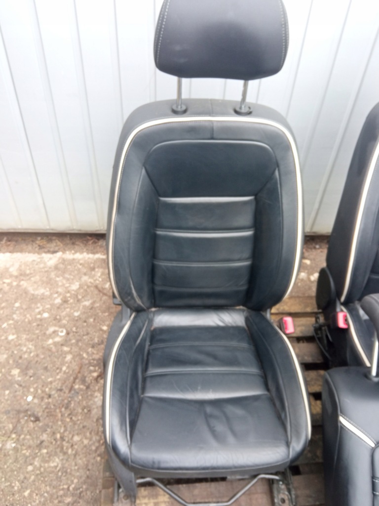 фото №8, Ford mondeo mk4 lift сиденья кожа белый nić