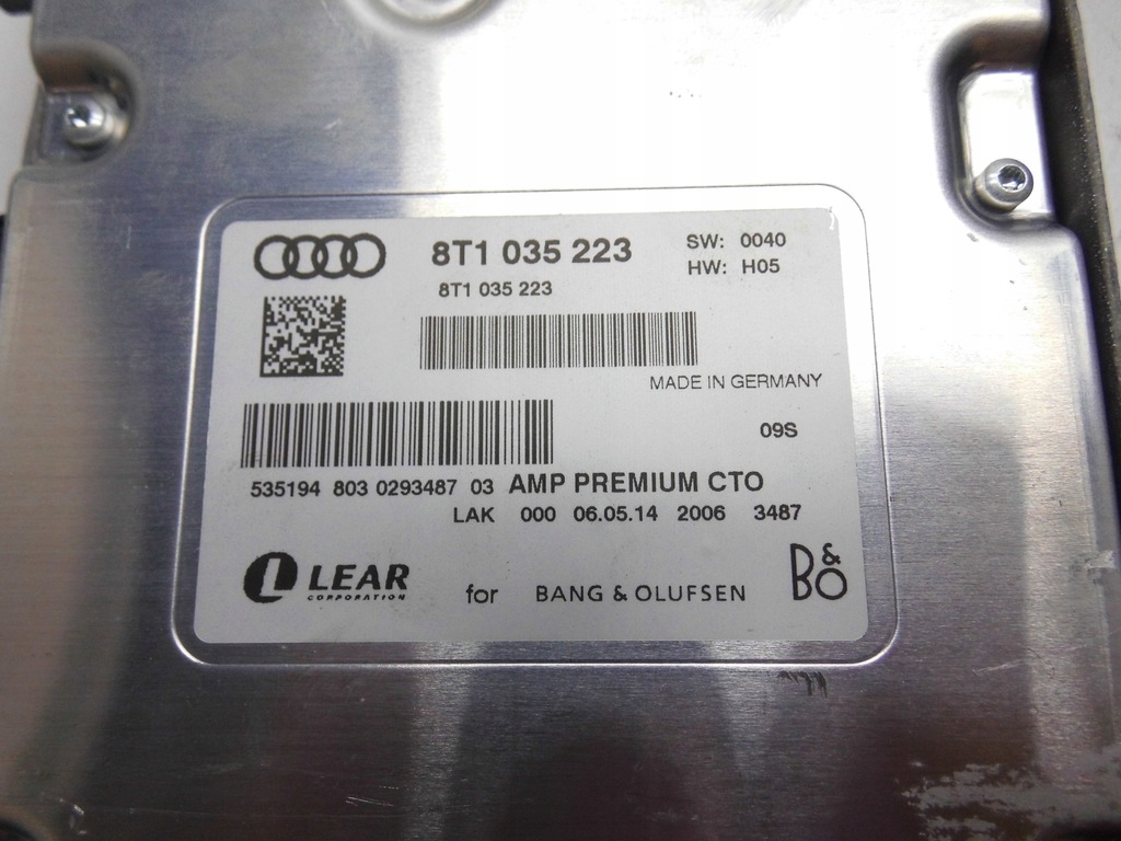 фото №13, Усилитель динамики решётки 8t1035223 audi a5 8t lift sportback bang olufsen