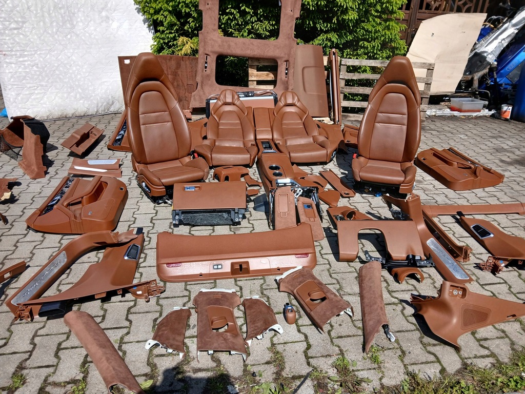 фото №9, Porsche panamera 971 turbo сидіння обшивки середина салон стеля килимки