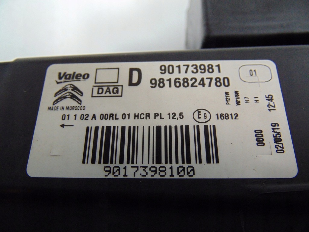 фото №15, Лампа права перед citroen berlingo iv 4 9816824780 europa