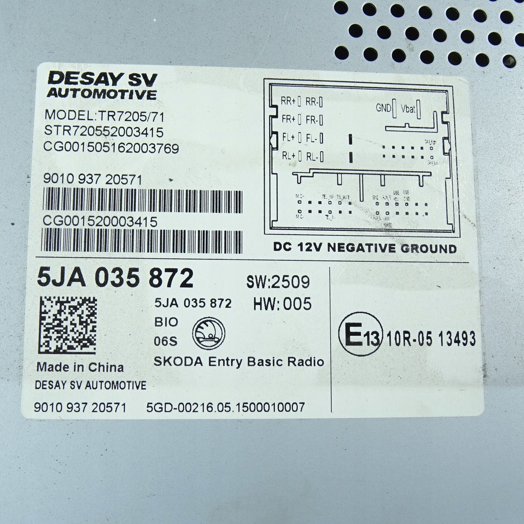 фото №4, Skoda rapid радио 5ja035872