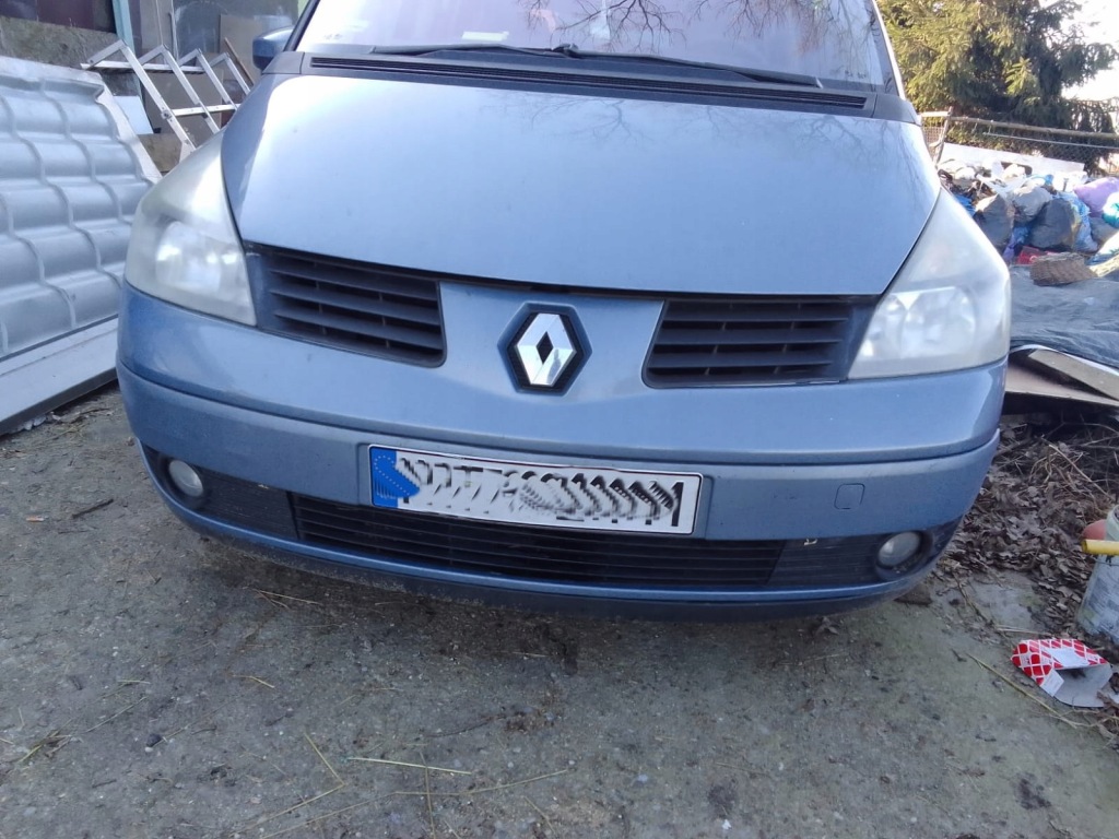 фото №1, Espace 4 iv бампер передний серебристый ted64