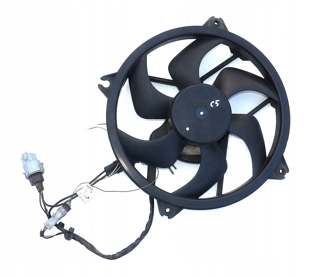фото №1, Citroen c5 i lift 04-08 вентилятор радиатора модуль