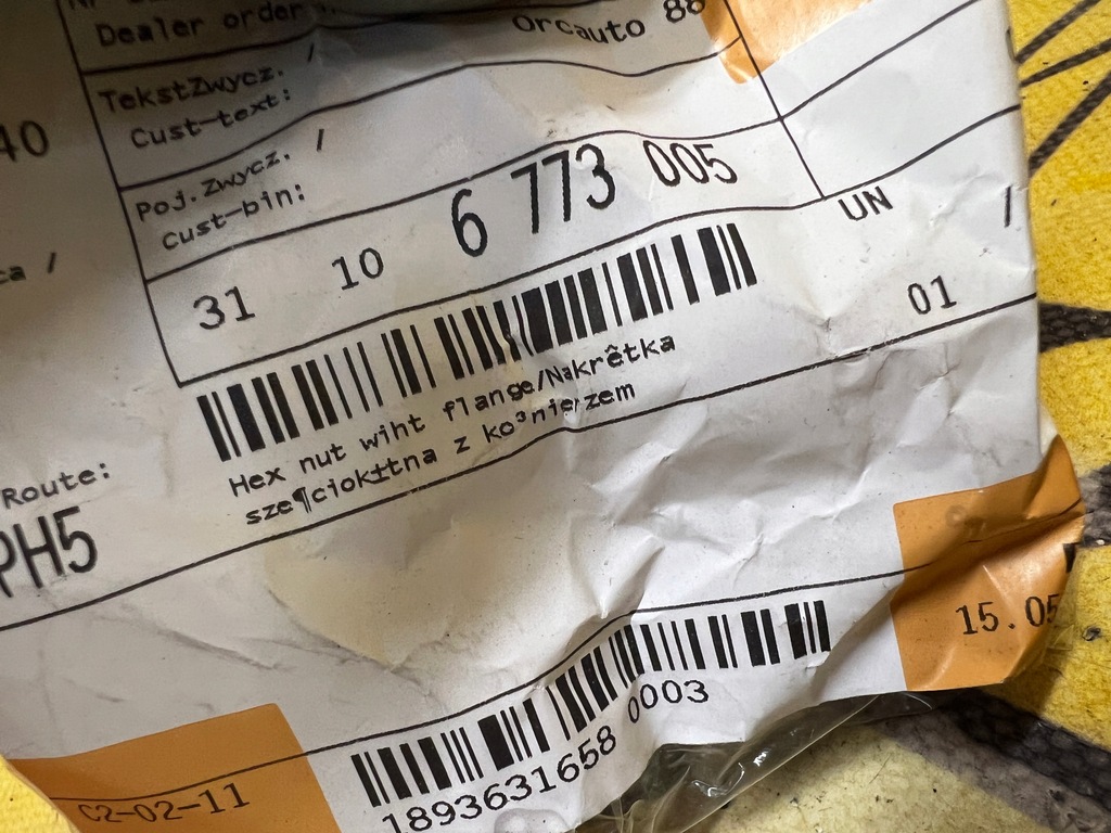 фото №2, 2 x гайка полуось mini r50 r52 r53 r55 r56 r57 r58 r59 r60 r61 nowa oem