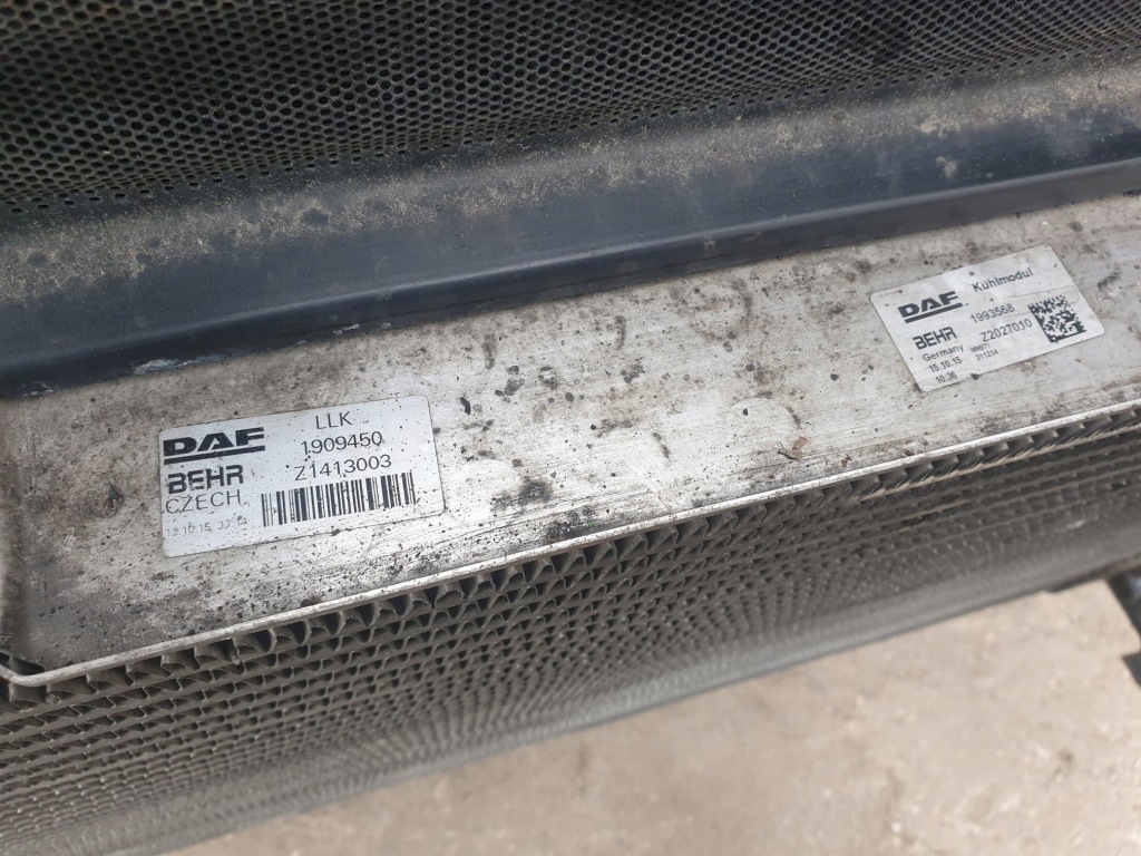 Радиатор воды интеркулер daf xf euro6 1940146 Киев