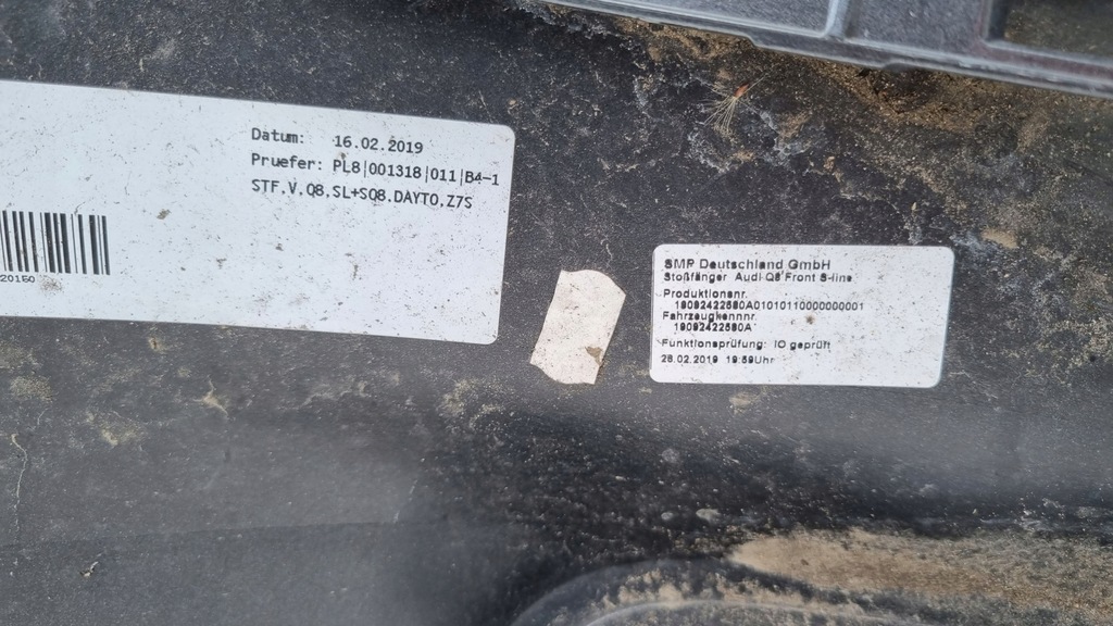 фото №16, Бампер audi q8 s-line sq8 4m8 перед