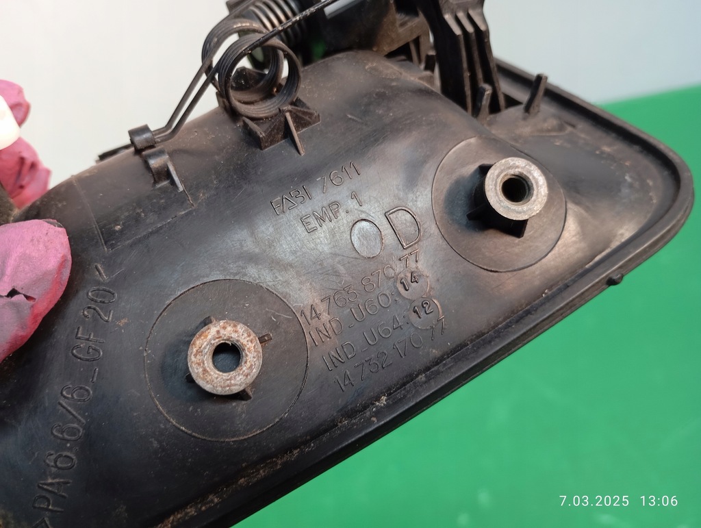 фото №10, Ручка дверь наружная правый перед scudo jumpy expert ulysse 1476588077