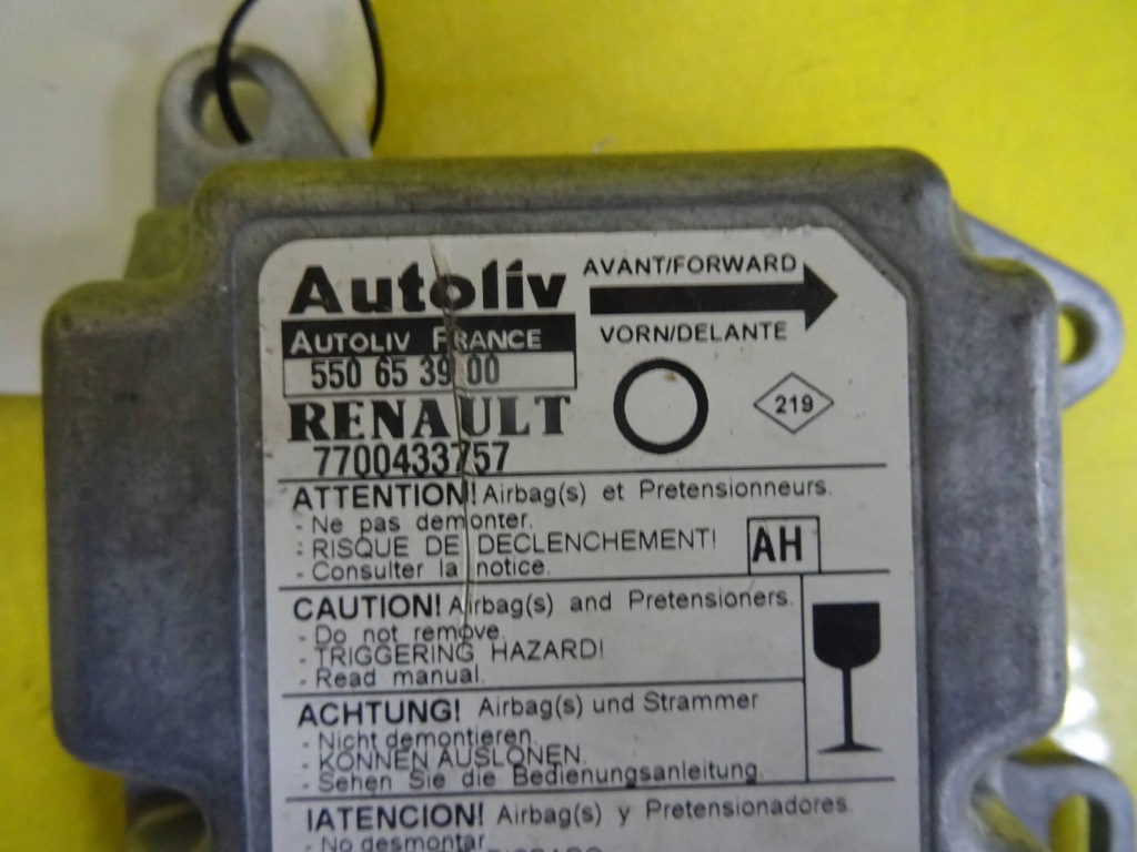 фото №2, Модуль датчик подушка безпеки renault twingo i 7700433757 nr800