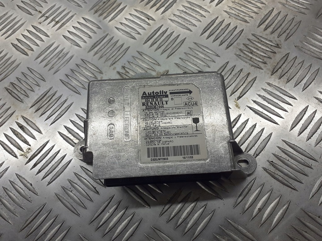 фото №1, Модуль подушка безопасности renault megane ii 8200367444