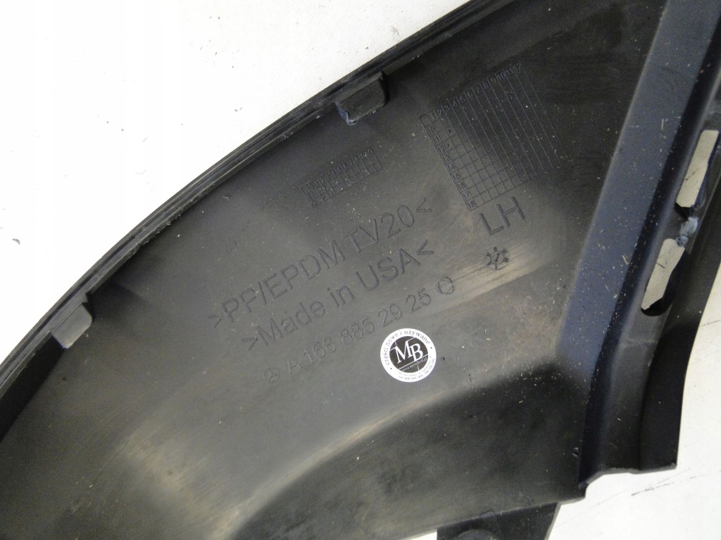 фото №8, Mercedes захист ліва нижня накладка-спойлер лівий w бампер передній gl x166 166