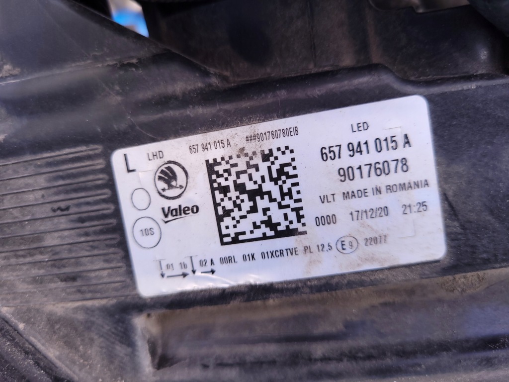 фото №15, Skoda scala | фара лівий лампа перед europa full led 657941015a