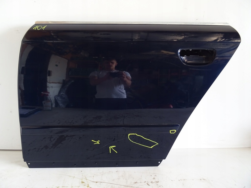 фото №5, Audi a4 b7 задние левая дверь цвет чёрный