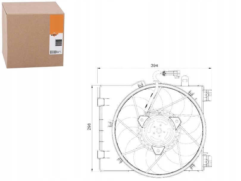фото №1, Вентилятор радіатора opel corsa c 00- nrf