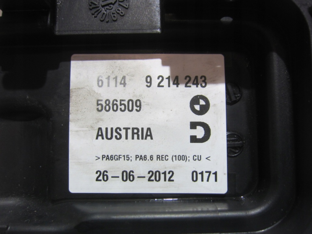 фото №9, Bmw 7 f01 f07 f10 распределитель тока аккумулятор клемма плюсовая 61149214243