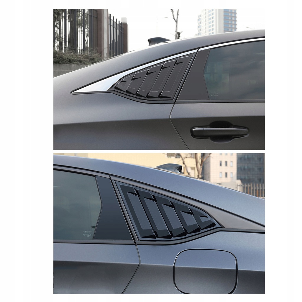 фото №10, Панель жалюзи задний стекло боковой блестящие чёрные