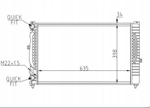 Купити Радіатор passat 1.9-2.0tdi 00-
