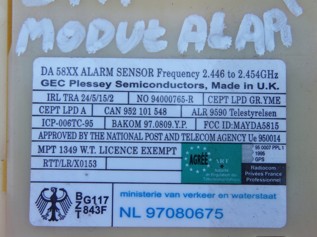 фото №4, Модуль сигнализация ywc106310 land rover freelander i 4 дверь